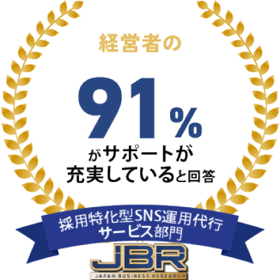 経営者の91%がサポートが充実していると回答